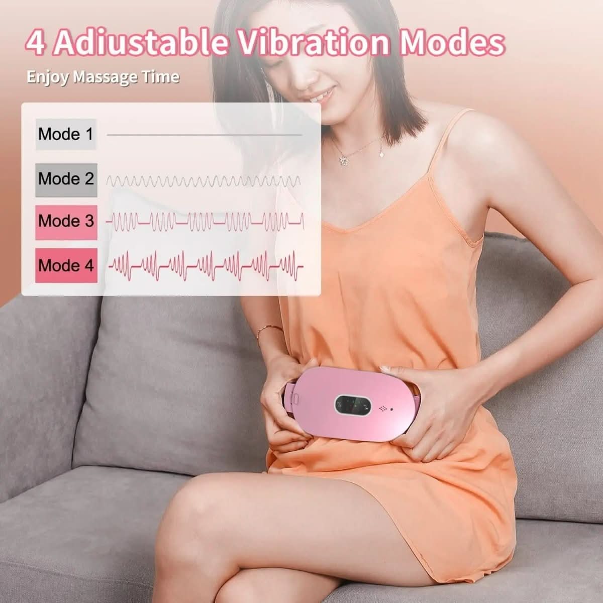 Relaxease - Portable Massage & Heating Pad for Cramp & Pain Relief
