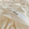 Ruffled Duvet Cover Set - Elegant Ruffled Floral Microfiber Duvet Cover Set