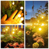 LUSORIA Solar Outdoor Lighting Garden Yard Lights Wireless Easy to Install