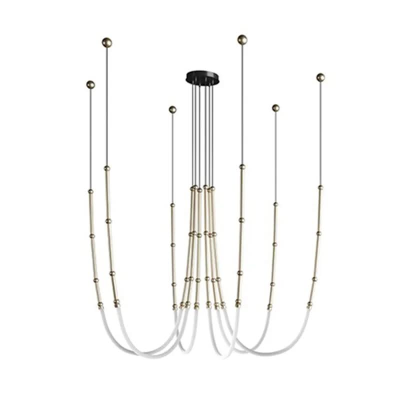 SYLVESSA – Moderne Deckenleuchte in Matt Schwarz und Bronze