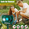 Ultraguard Animal Repellent - Ultrasonic Animal Repellent with LED Light - Weatherproof and Battery Operated