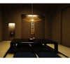 SERELIA Modern Geometric Bamboo Pendant Light Eco-Friendly Lighting Kitchen Dining Room