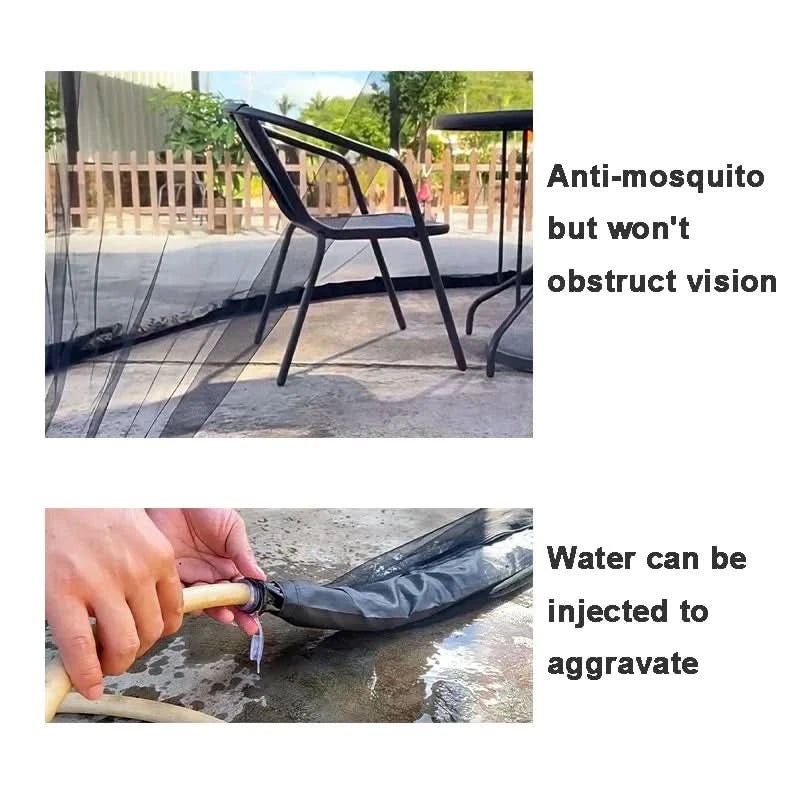 Ökoschild Mosquito Net – Mosquito Net For Parasols Up To 4 m – Adjustable And With Zipper