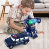 Robot Car - 2-in-1 Police Car & Robot With Light & Sound