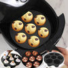 Silikon-Muffinform für Heißluftfritteuse – Antihaft & Flexibel für Muffins, Cupcakes & Snacks