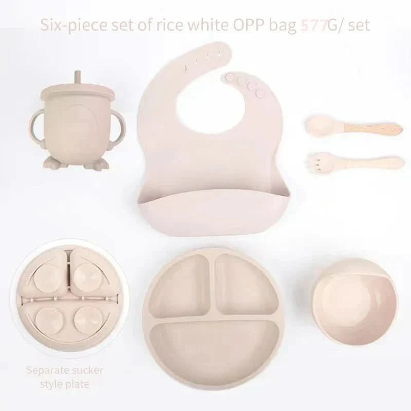WeicherBiss – 6-Piece Silicone Feeding Set For Stress-Free Learning To Eat