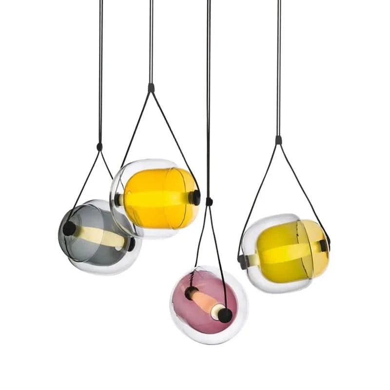 QUORENA – Modern Ceiling Light made of Glass and Iron