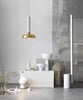 ELVINA Brass Minimalist Industrial Ceiling Light