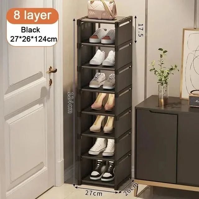 Shoe Corner Shelf – Stackable Shoe Rack for Corners – Space-Saving Organization with Style