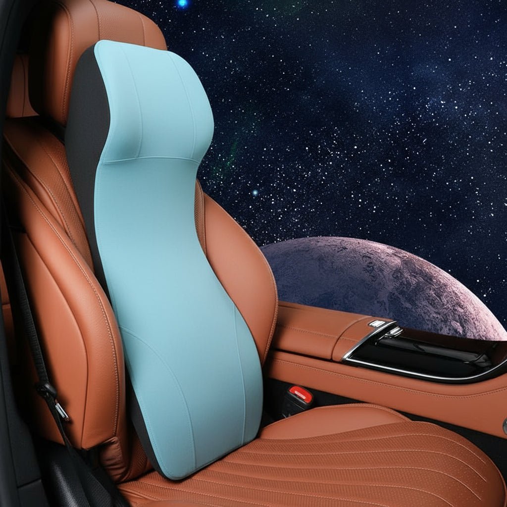 CARVEMAX – Integrated Automotive Neck & Lumbar Support made of Memory Foam