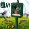 Ultraguard Animal Repellent - Ultrasonic Animal Repellent with LED Light - Weatherproof and Battery Operated