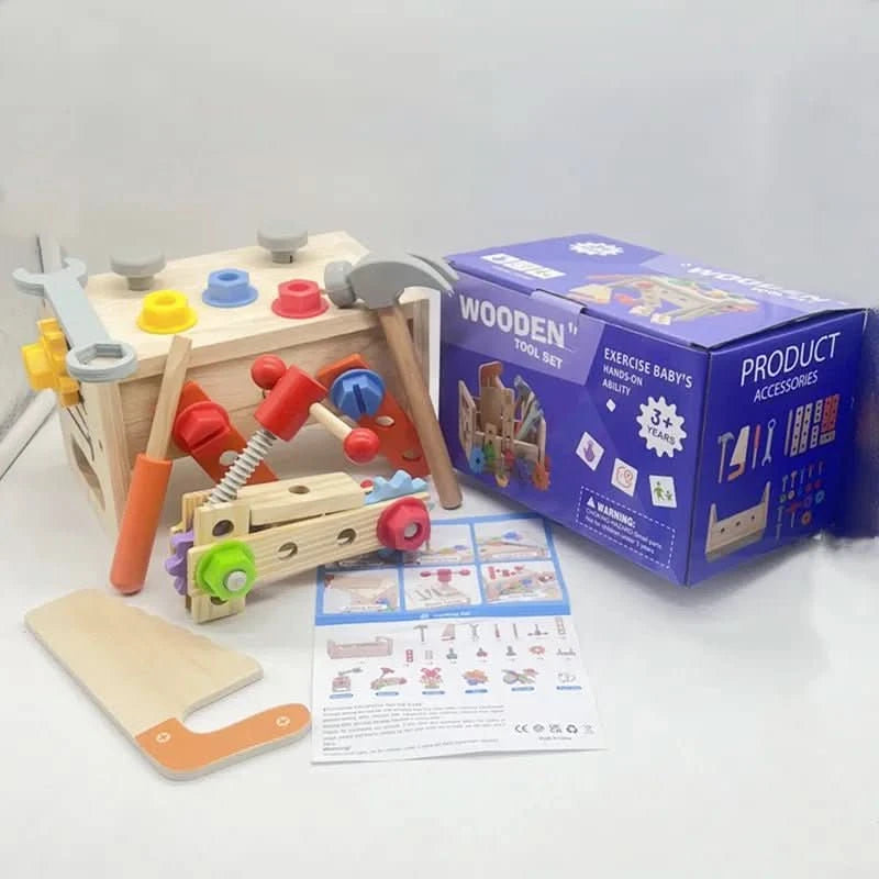 Wooden Tools – Montessori Wooden Toolbox to Promote Creativity and Motor Skills