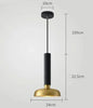 ELVINA Brass Minimalist Industrial Ceiling Light