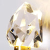 Shanghai Glass Wall Light Gold Metal Fixture and Clear Glass