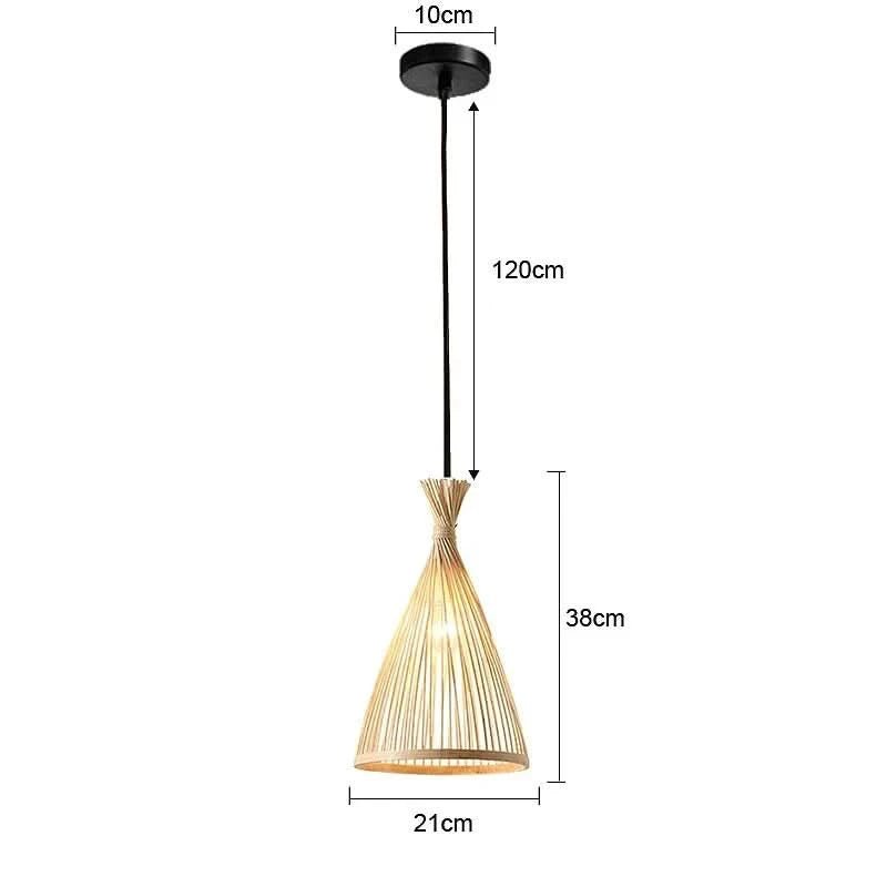 Bamboo Pendant Light In Teepee Style Made Of Rattan And Bamboo Environmentally Friendly Modern