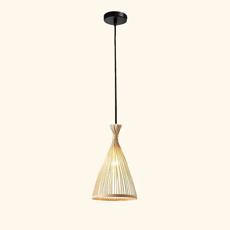 Bamboo Pendant Light In Teepee Style Made Of Rattan And Bamboo Environmentally Friendly Modern