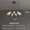 VIVIENNE Celestial Bird Chandelier Ceiling Light With Dimmable Light