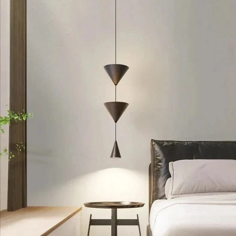 LUCINE Minimalist Double Cone Pendant Light