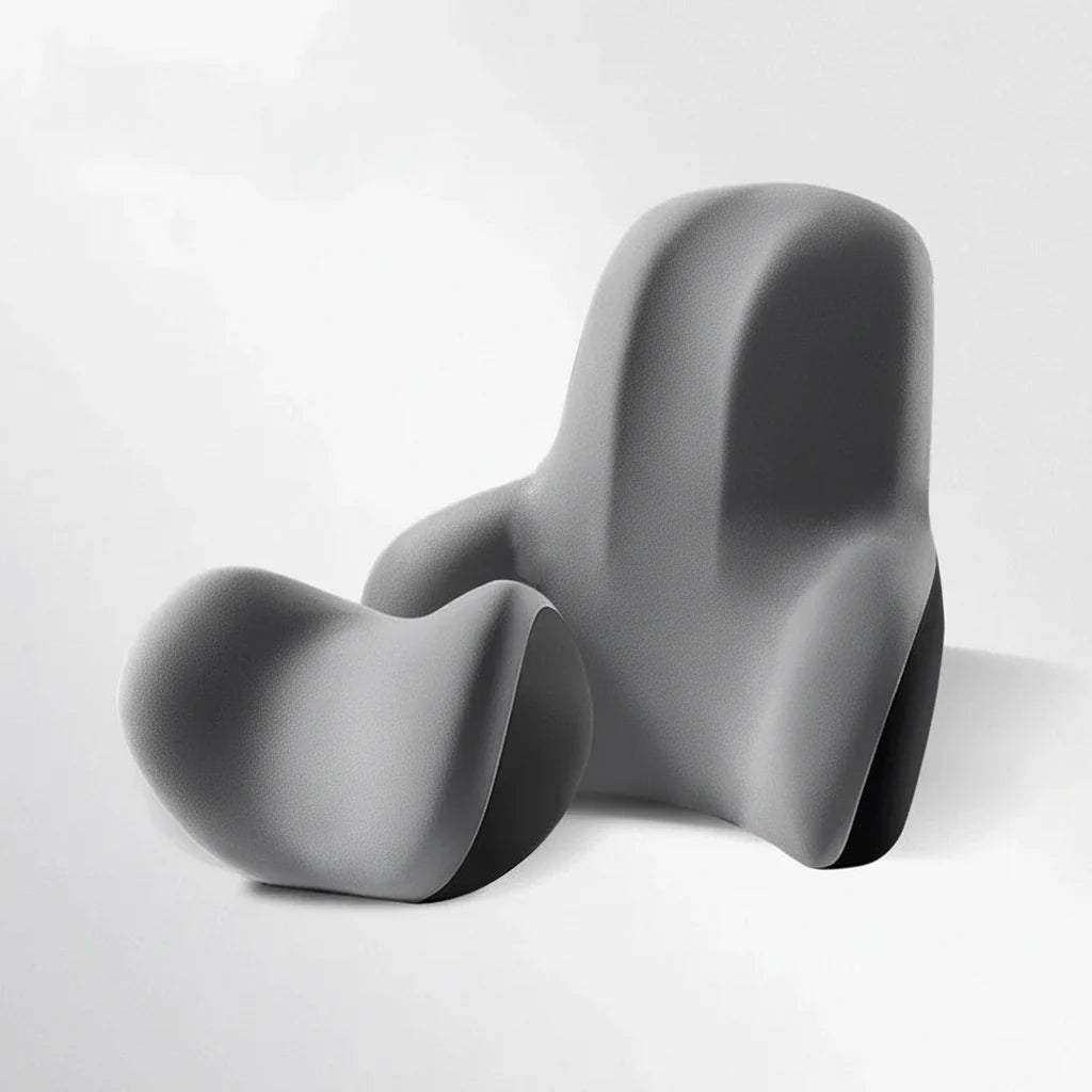 Komfortor – Memory Foam Car Neck & Lumbar Support For Ergonomic Seating Comfort