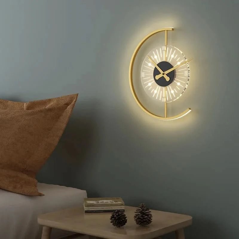 Zentime Modern LED Wall Clock with Nordic Elegance and Minimalist Design