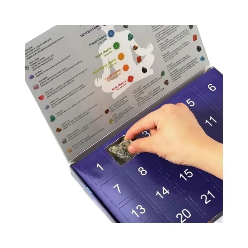 Crystal Jewels - Magical Gemstone Advent Calendar with 24 Natural Crystals