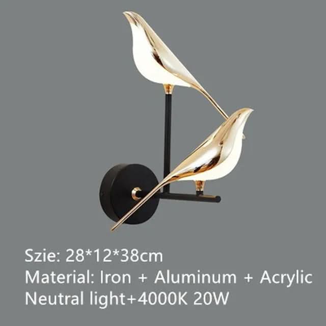 VIVIENNE Celestial Bird Chandelier Ceiling Light With Dimmable Light