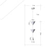 LUCINE Minimalist Double Cone Pendant Light
