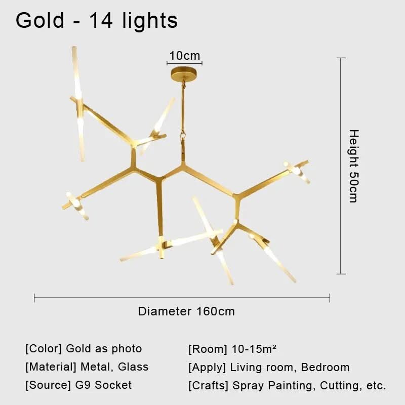 ORLETHIA – Modern Ceiling Light Made of Iron and Glass