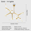 ORLETHIA – Modern Ceiling Light Made of Iron and Glass