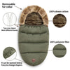 Baby Fußsack für Kinderwagen – Warmer Stroller Schlafsack mit Fellrand