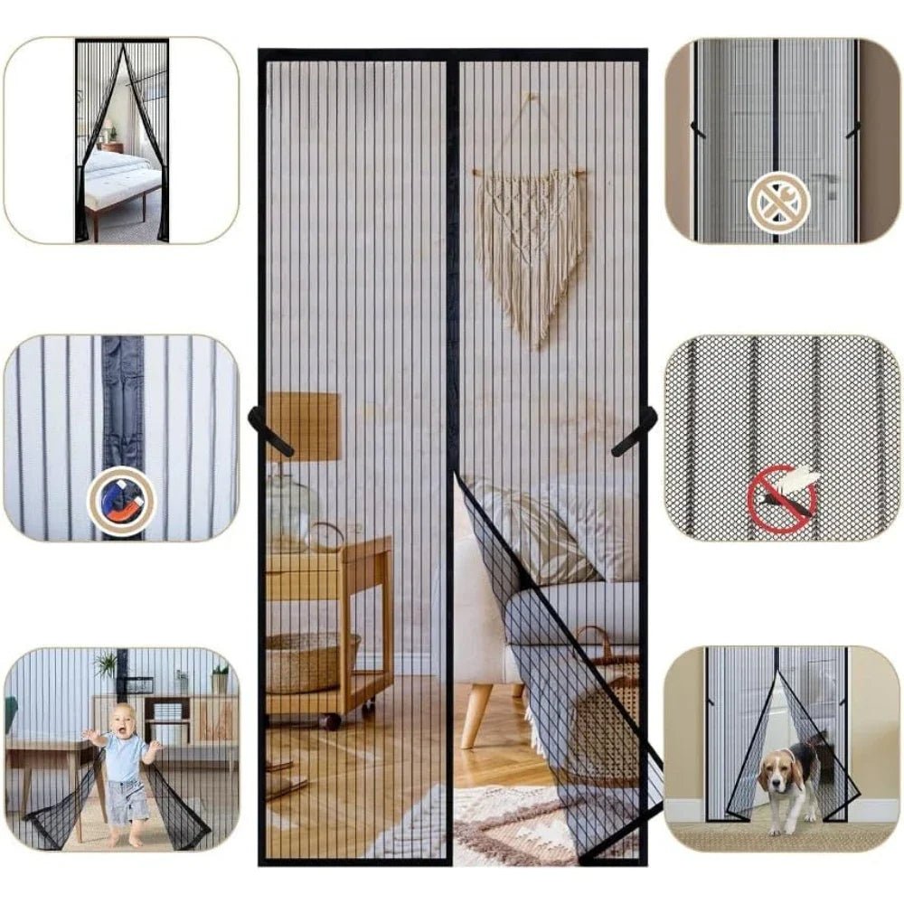 InsectSafe – Magnetic Hands-Free Screen Door
