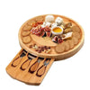 Cheese Companion - Round Bamboo Cheese Board