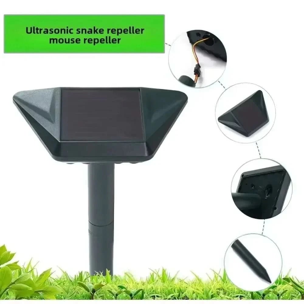 Ultraguard Animal Repellent - Ultrasonic Animal Repellent with LED Light - Weatherproof and Battery Operated