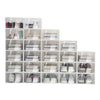 Shoe Box Storage Set - 24 Stackable & Clear Shoe Boxes for Space-Saving Organization & Overview
