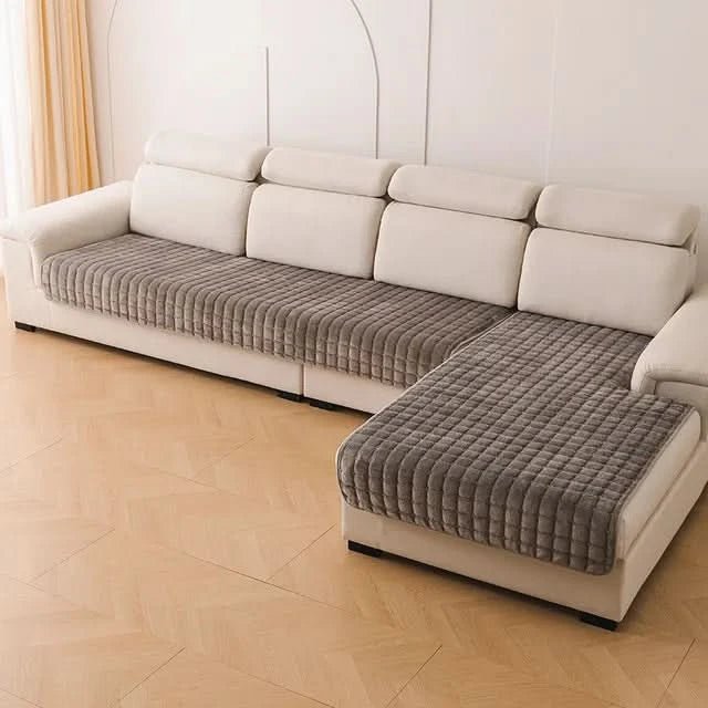 Velvet-soft - Plush Velvet Anti-slip Sofa Cover For Extra Elegance And Comfort