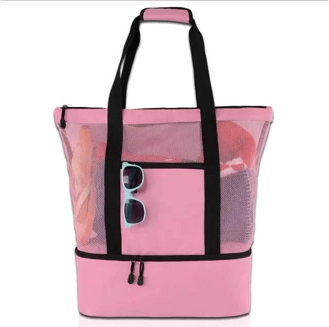 Mesh Picnic & Beach Bag - Double-Layer Waterproof Picnic & Beach Bag
