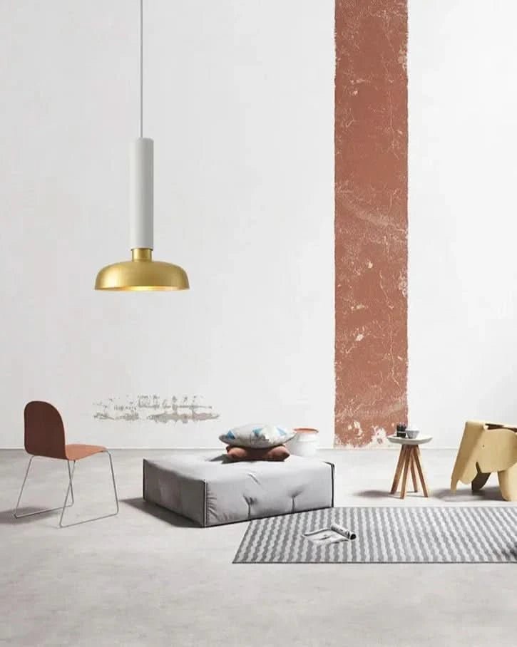 ELVINA Brass Minimalist Industrial Ceiling Light
