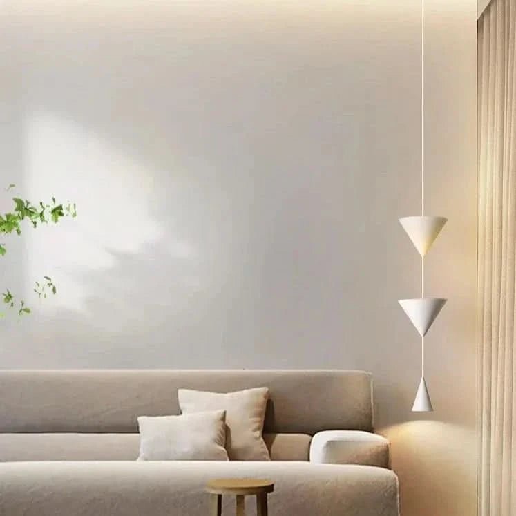 LUCINE Minimalist Double Cone Pendant Light