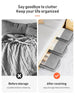 Clothes Storage Bag - Foldable Storage Bag with Clear Window & Zipper for Clothes & Bedding
