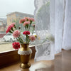 PETALVIA – Curtain Panel with Floral Lace Trim
