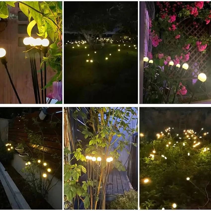 LUSORIA Solar Outdoor Lighting Garden Yard Lights Wireless Easy to Install