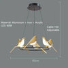 VIVIENNE Celestial Bird Chandelier Ceiling Light With Dimmable Light