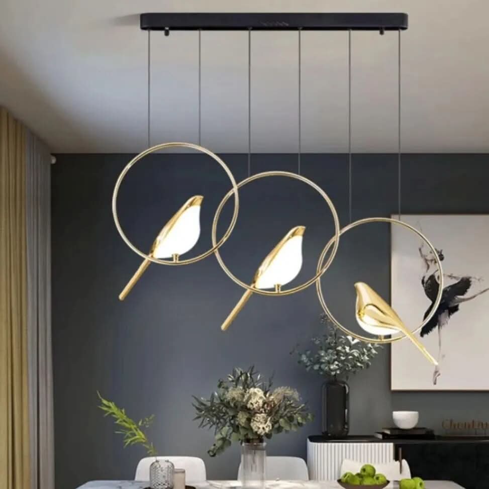 VIVIENNE Celestial Bird Chandelier Ceiling Light With Dimmable Light