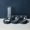 KARLFEAST - 3-in-1 Feeder with Water Dispenser and Elevated Bowl