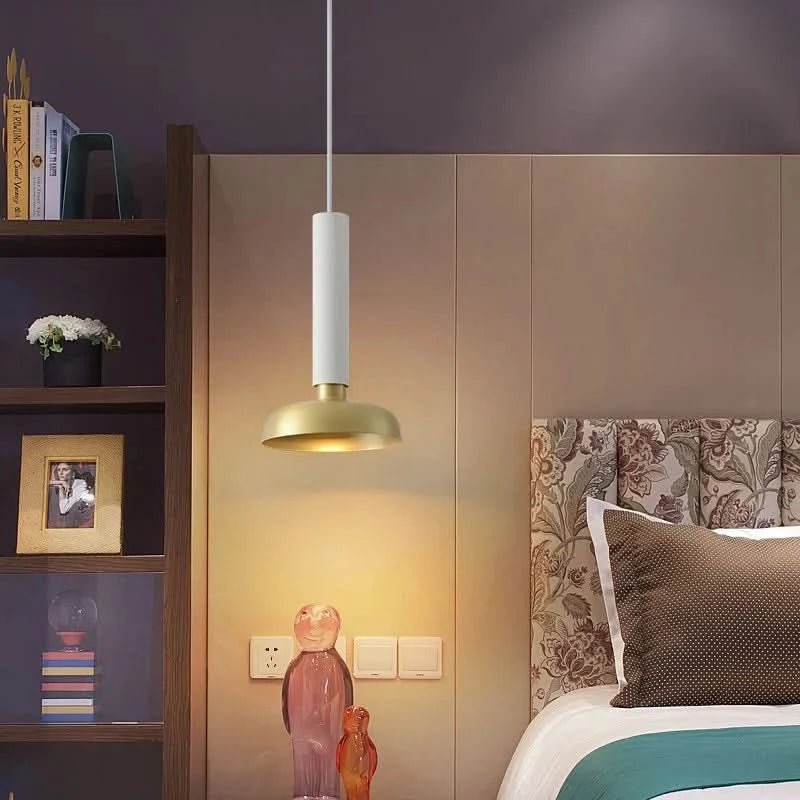ELVINA Brass Minimalist Industrial Ceiling Light