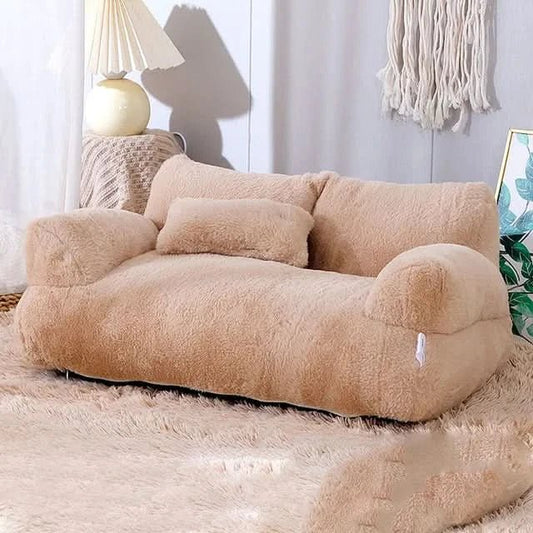 Fluffy Comfort – Luxurious Plush Pet Sofa for Maximum Relaxation