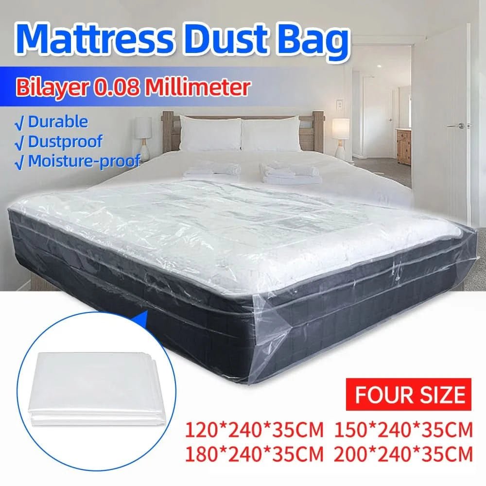 Dust Protection Mattress Cover - Waterproof Mattress Encasement - Protection from Dust and Moisture