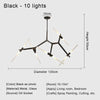ORLETHIA – Modern Ceiling Light Made of Iron and Glass