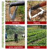 LUSQUELLA Hollow Hoe Efficient Weed Removal Garden Tool
