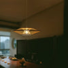 SERELIA Modern Geometric Bamboo Pendant Light Eco-Friendly Lighting Kitchen Dining Room
